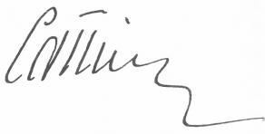 Signature du duc de Castries