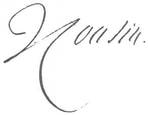 Signature de Victor Cousin