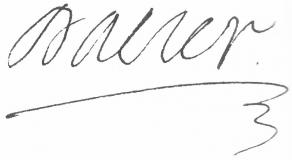 Signature d'André Dacier
