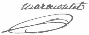 Signature de Jean-François Marmontel